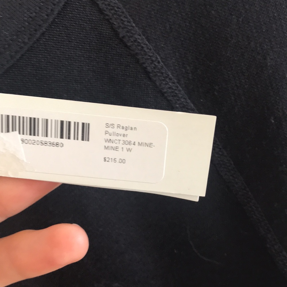 NWT James Perse raglan sweatshirt sz 1 dark navy - Picture 7 of 7